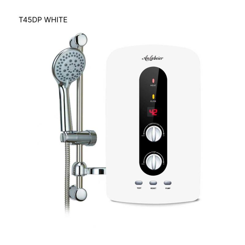 TPS-32N1 - With Booster + Doble Pole Switch & Box - Chrome Rain Shower - Color White/Black AWH-RS45DP-W/B/S