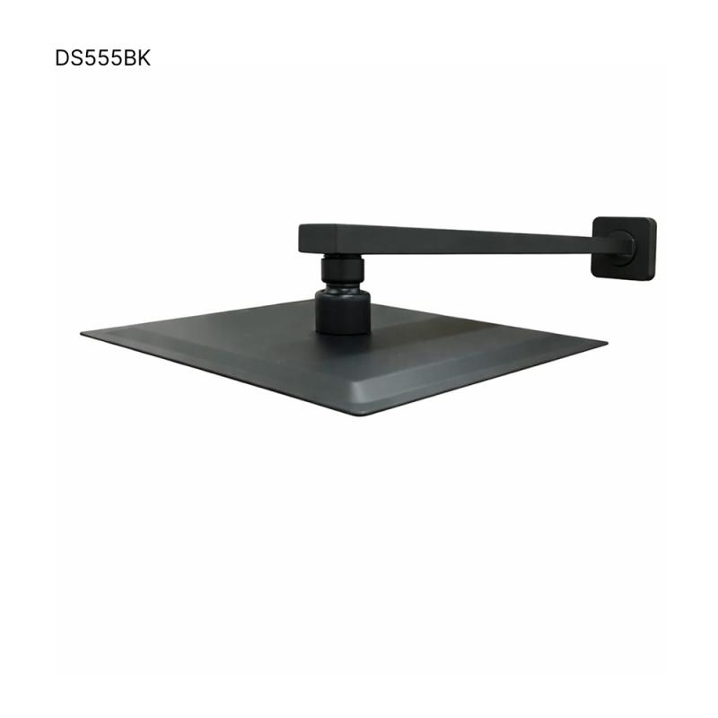 Head Shower Square With Arm 8'' -DS555BK