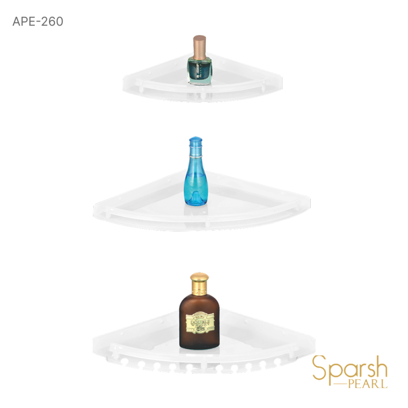 Aqua Transparent Corner Shelf - APE-260