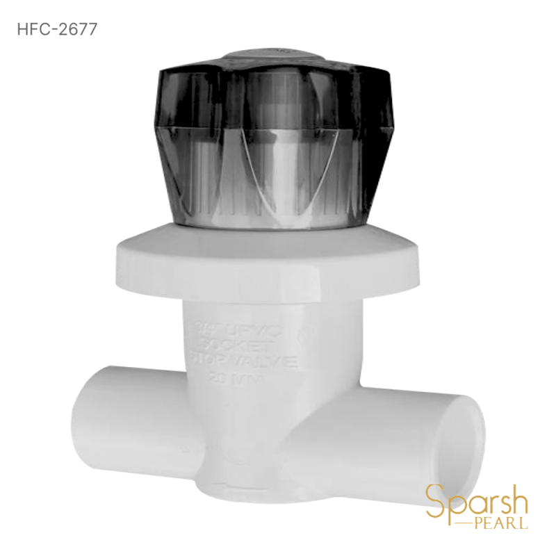 Concealed Valve 20mm wh / bk - HFC-2677