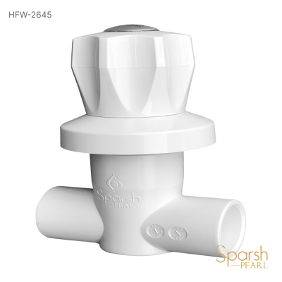 Concealed Valve White 15mm - HFW-2645