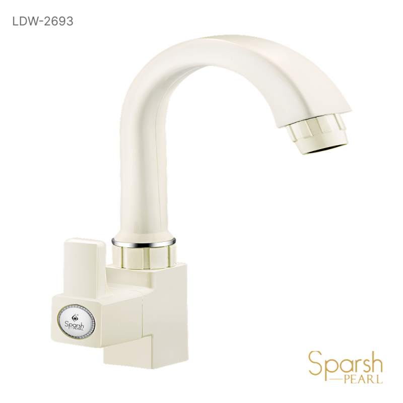 Swan Neck Piller Cock White - LDW-2693